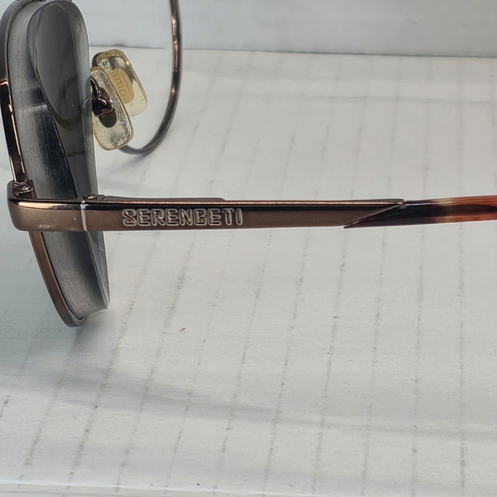 VTG Serengeti 6684 Eyeglass Frames Brown Metal Tortoise‎ Arms Japan*FRAMES ONLY* - Picture 5 of 10